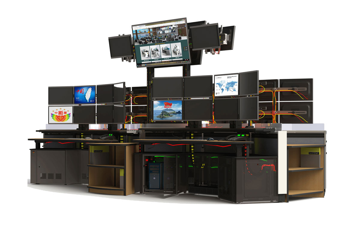 機房調度臺效果圖